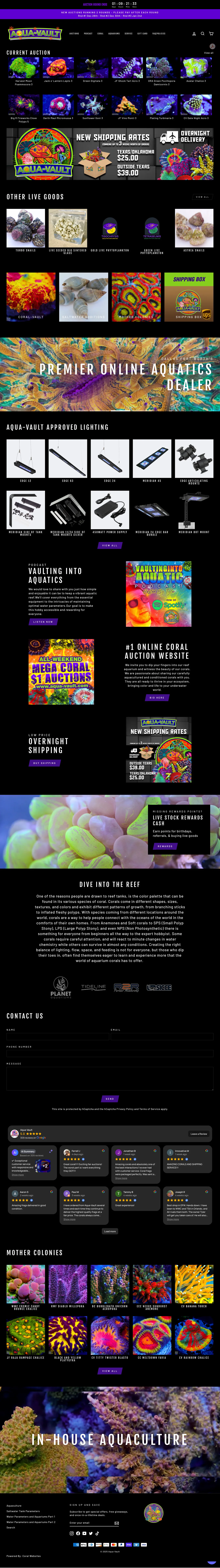 Aqua-Vault Coral Store